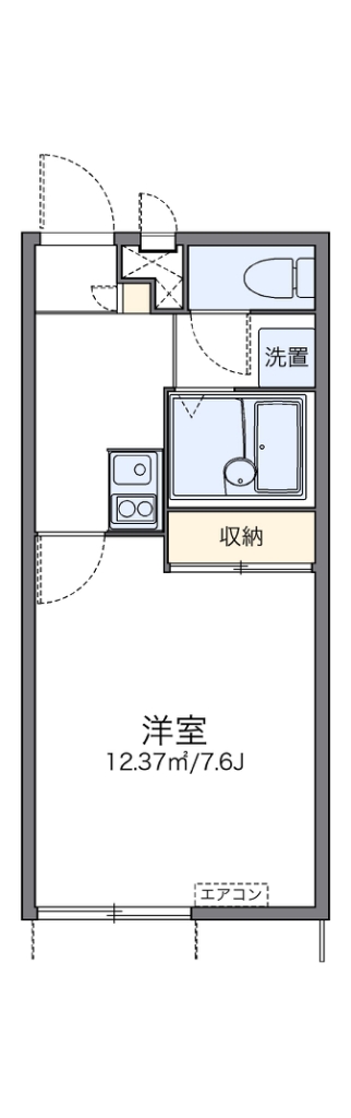 レオパレス美原長田 間取り