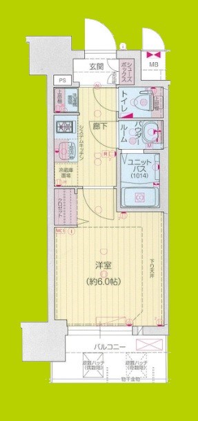 プレサンス四天王寺前夕陽ヶ丘　凛宮 間取り