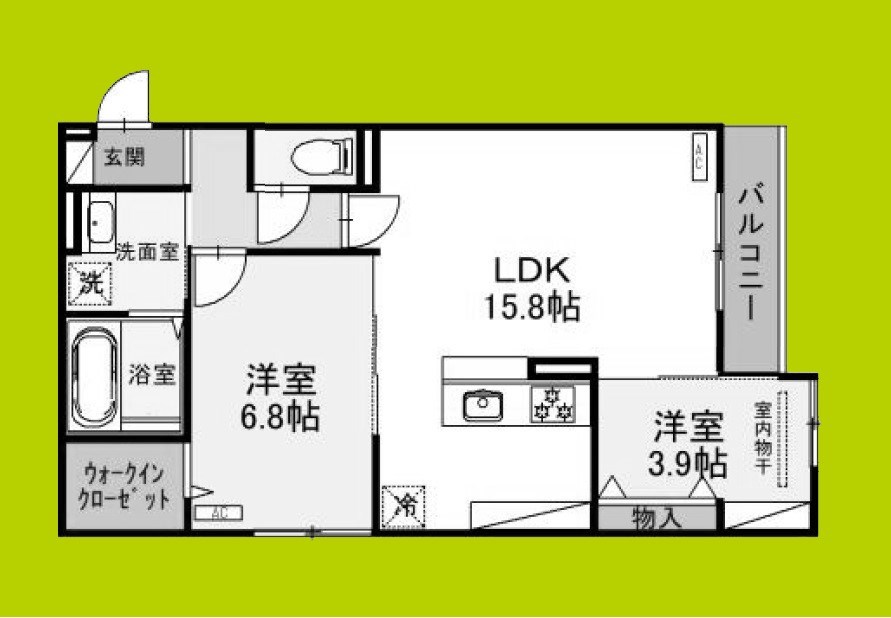 ルシェーナ西田辺 間取り図