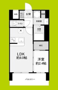 セレニテ難波ミラク壱番館 間取り