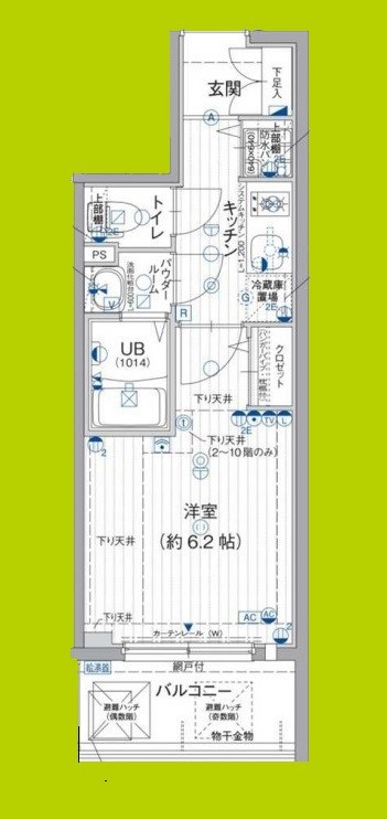 エスリード難波ザ・ブライト 間取り