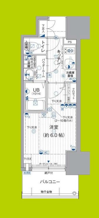 エスリード難波ザ・ブライト 間取り