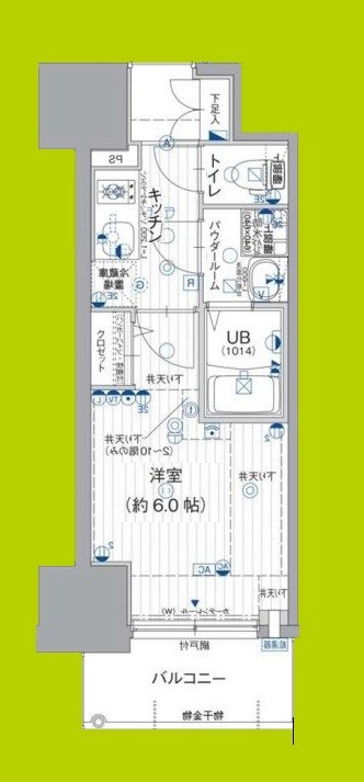 エスリード難波ザ・ブライト 間取り