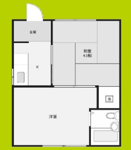 東住吉アパート2 間取り図