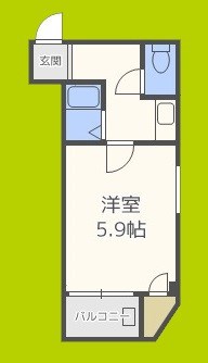 サウスゲート北堀江 間取り
