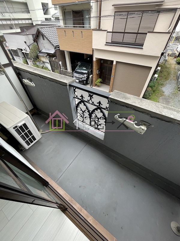 リバープラザ駒川  ベランダ