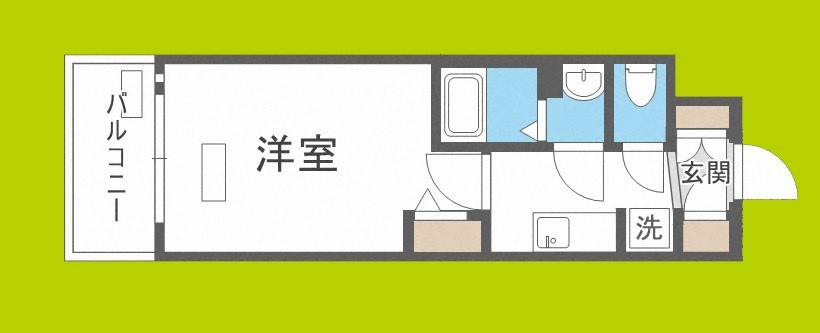 プレサンスOSAKA DOMECITYクロスティ 間取り