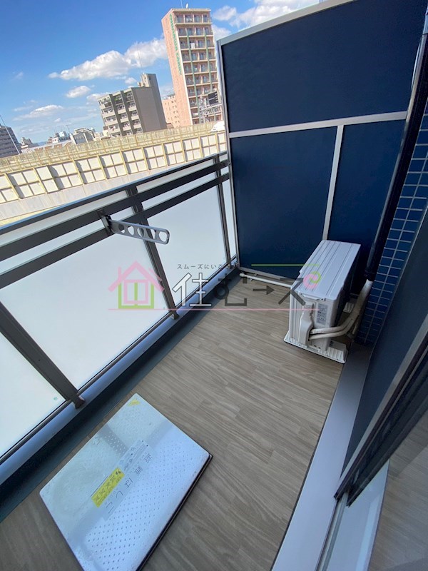 プレサンスOSAKA DOMECITYクロスティ ベランダ