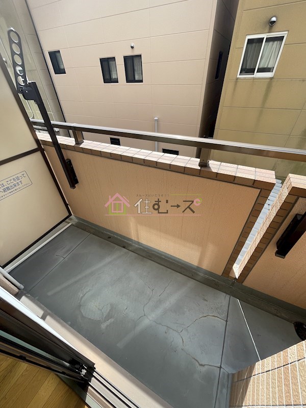 コーポカースル ベランダ