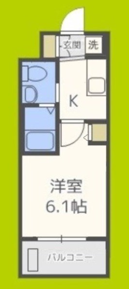 エステムコート難波WESTSIDEⅢドームシティ 間取り