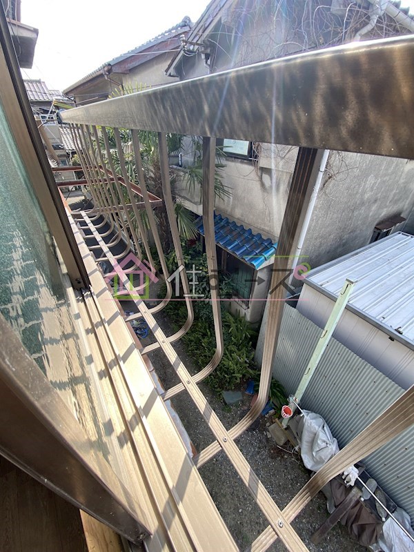 安立文化住宅 ベランダ