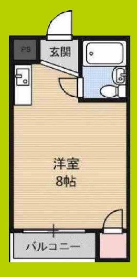 キングスアベニュー流町B棟 間取り図