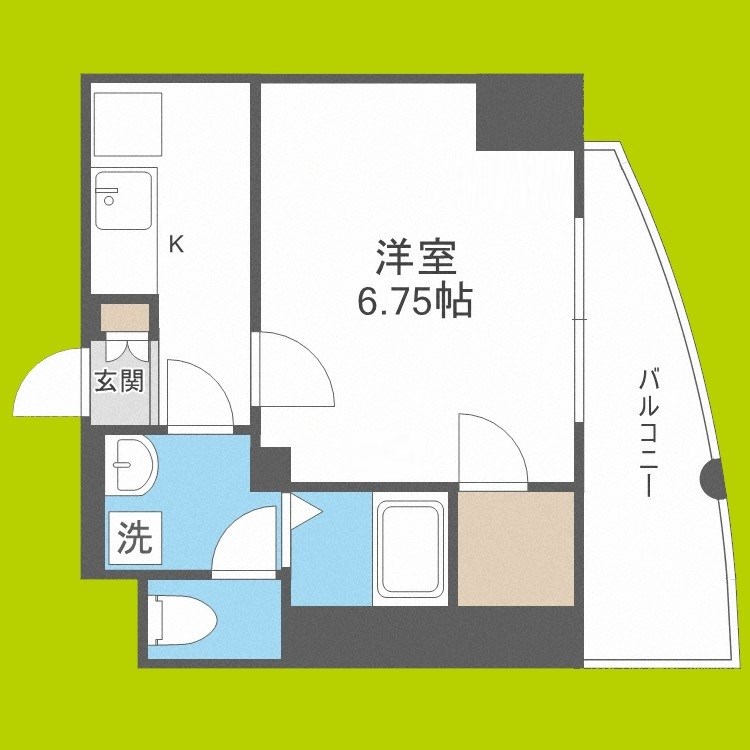 Luxe難波WEST 間取り