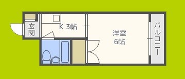 東洋プラザ蒲生 間取り