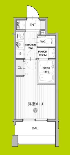 ミッドフラッツ弁天町駅前 間取り図