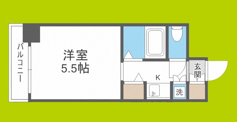 クラウンハイム夕陽丘 間取り