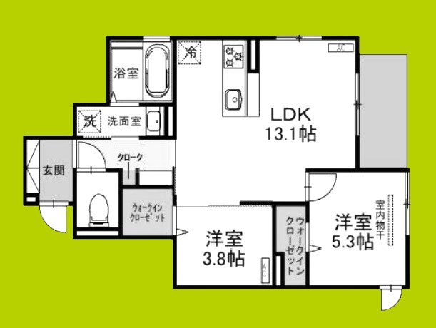 仮称）D-room平野区加美北９丁目 間取り図