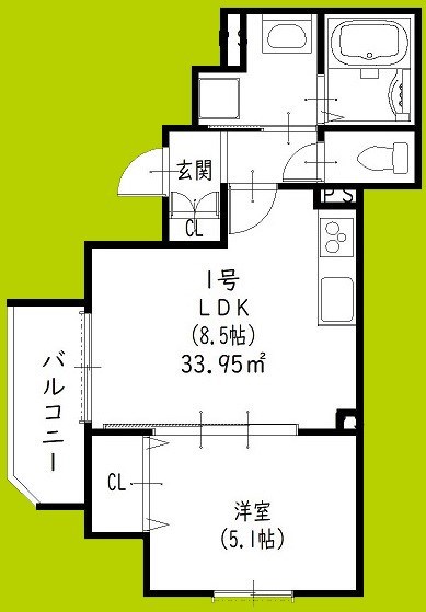 スリール明和Ⅰ 間取り図