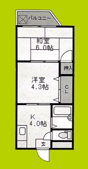 サンスリーハイツ菅原 間取り