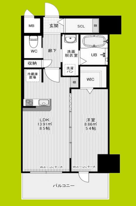 エールグラン豊中本町 間取り図