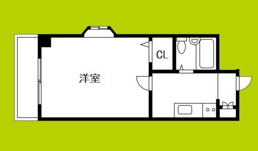 アパルト四天王寺Ⅱ 間取り