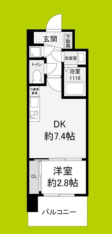 セレニテ江坂ミラク 間取り図