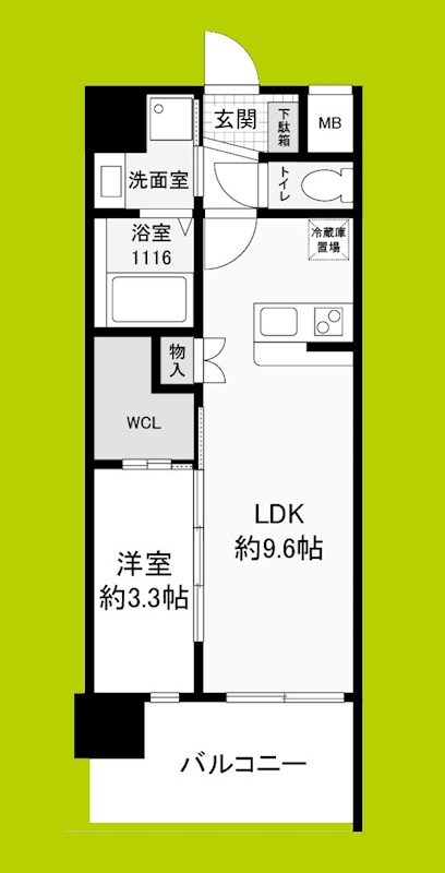 セレニテ江坂ミラク 間取り図