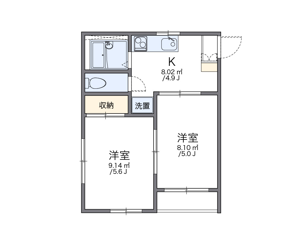 レオパレスドメーヌ 間取り