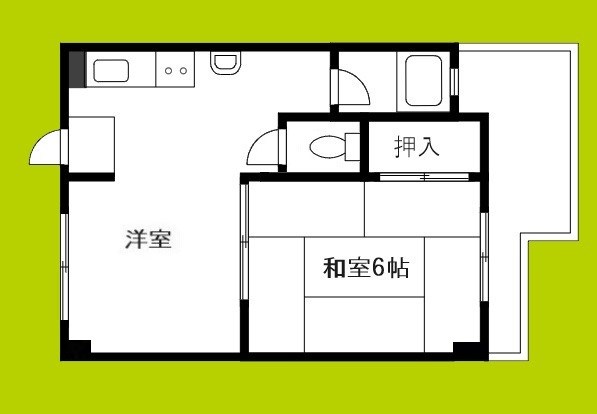 Ｕ．Ｊ．ビル豊里 間取り
