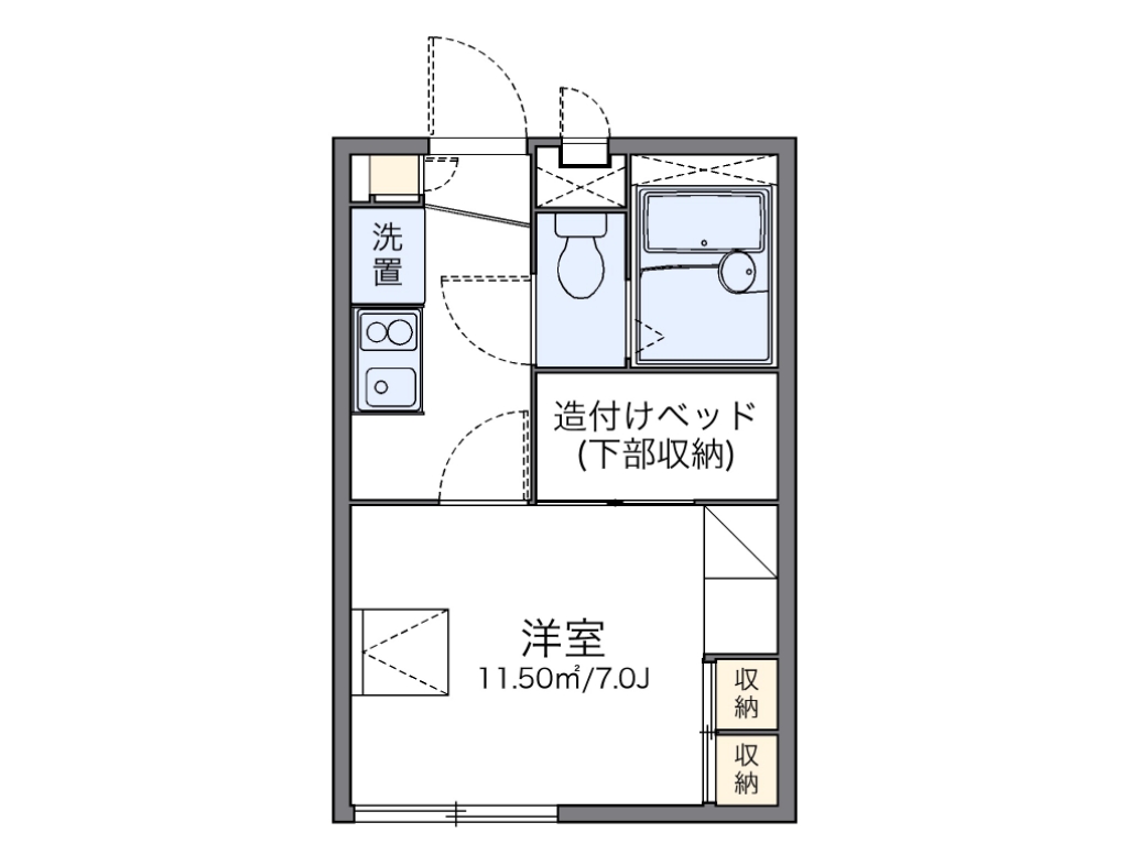 レオパレスサン　フィールド 間取り図