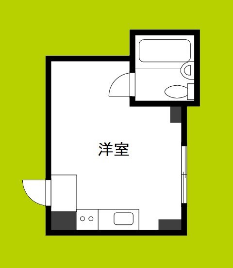 大宝　空堀ハイツ 間取り