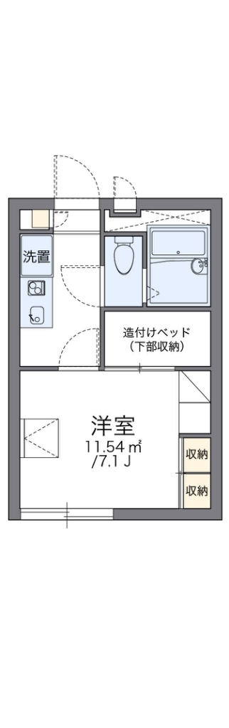 レオパレス北夙川フラット 間取り図