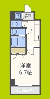 シャルマンフジ大阪城南 間取り