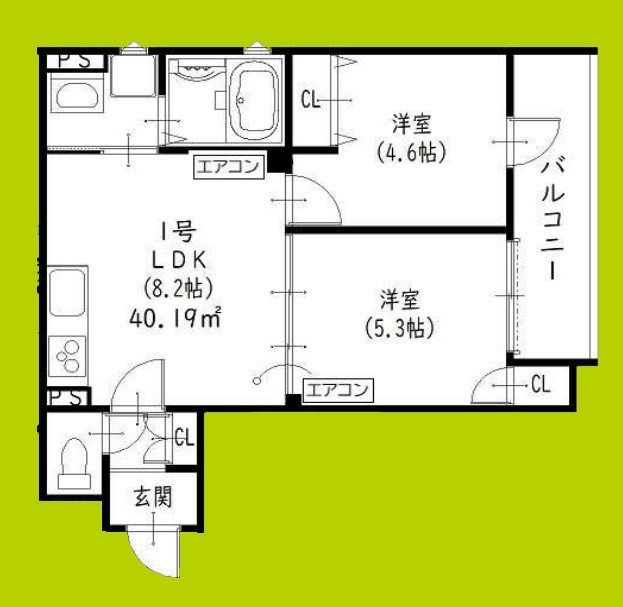 ラモーナ北条Ⅰ 間取り