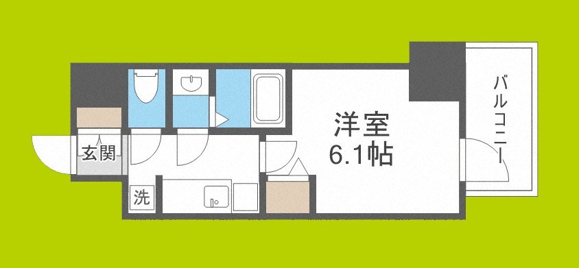 プレサンス天王寺　勝山 間取り