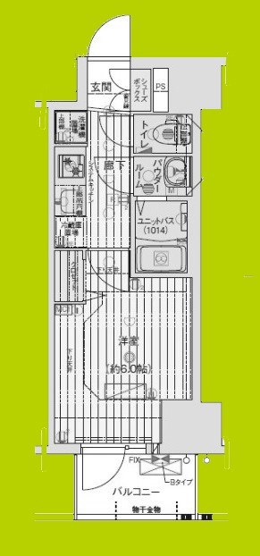 プレサンス天王寺　勝山 間取り