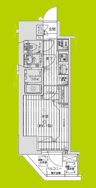プレサンス天王寺　勝山 間取り