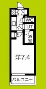 エグゼ難波南Ⅴ 間取り