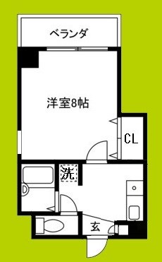 コンティニュー千代崎  間取り