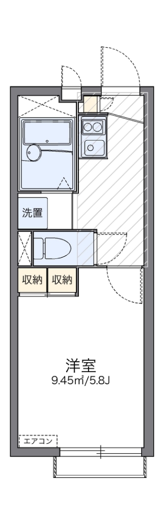 レオパレスヴィラージュ長洲Ⅱ 間取り