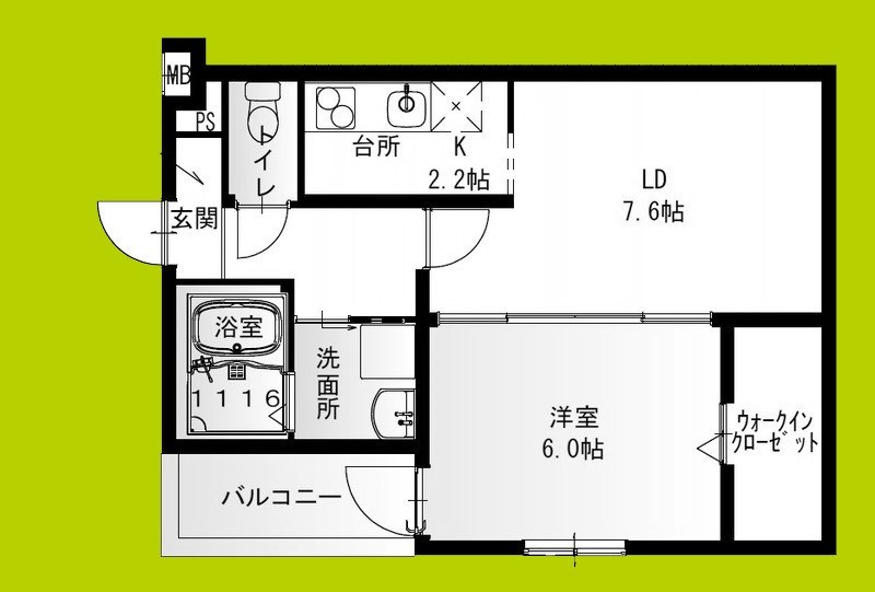 フジパレス長瀬公園 間取り