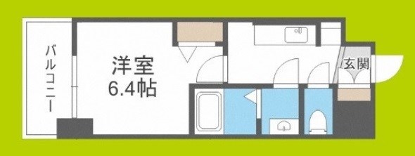 プレサンスOSAKA DOMECITYビーツ 間取り