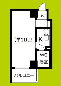 チサンマンション心斎橋2番館 間取り