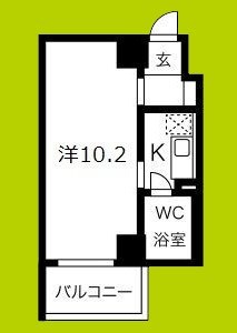 チサンマンション心斎橋2番館 間取り図