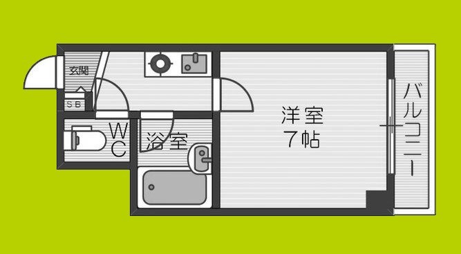 LakiaMaison難波南 間取り