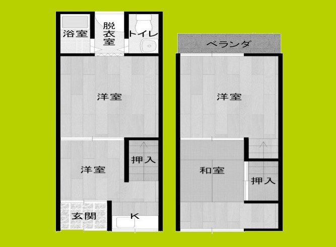 御崎１丁目貸家 間取り