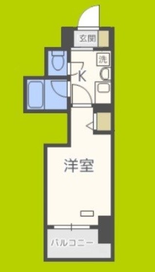 エステムコート大阪城南Ⅱ  間取り