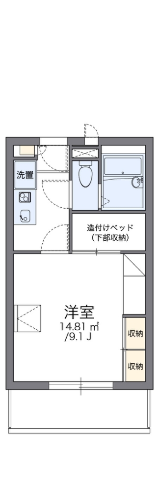 レオパレスリビエールブランシェ 間取り