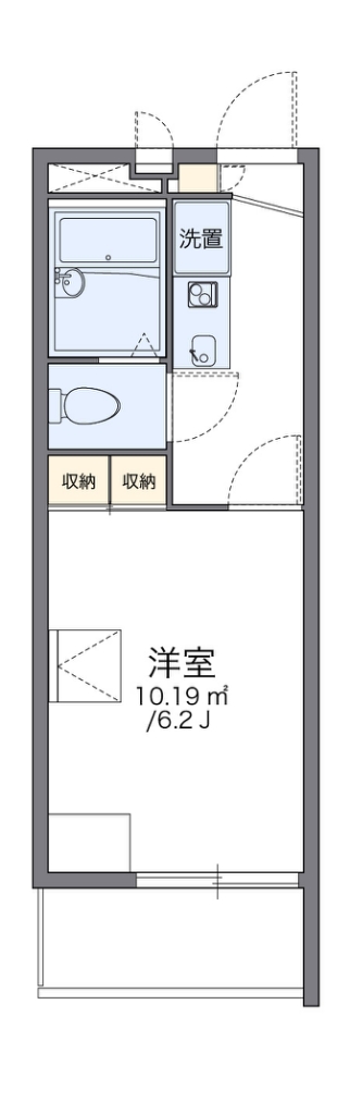 レオパレスアルバⅡ 間取り