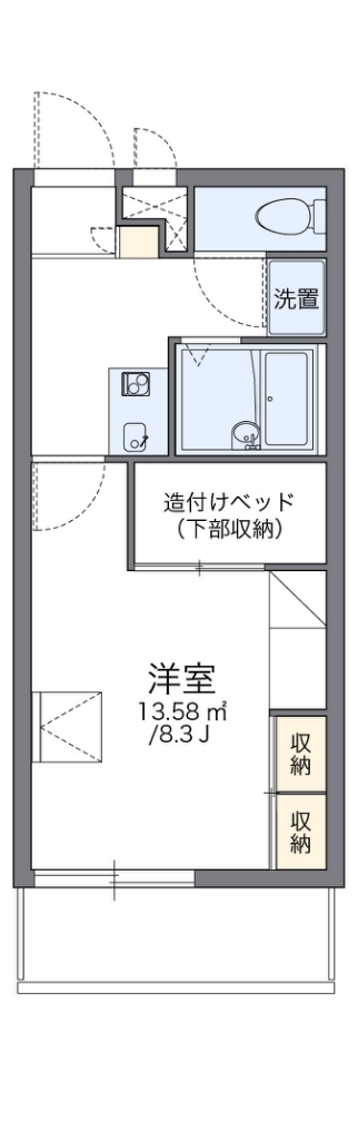 レオパレスドミール　今川 間取り